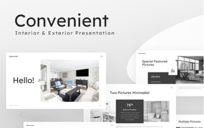 Convenient Interior Exterior Presentation PowerPoint template