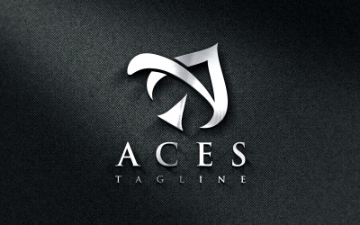 Design de logotipo criativo da letra A Ases