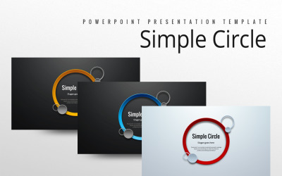 Enkel cirkel PowerPoint-mall