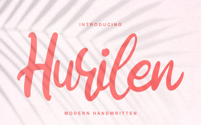 Hurilen | Modernt handskrivet kursivt teckensnitt
