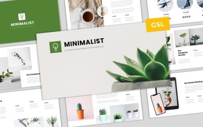 Minimalista - Egyszerű és modern üzleti sablon Google Diák