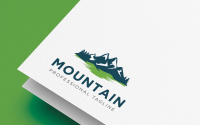 Modèle de logo de montagne