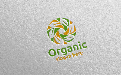 Naturlig och organisk design 44 Logotypmall