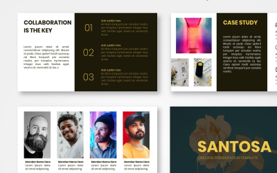 Santosa - Creative PowerPoint sablon