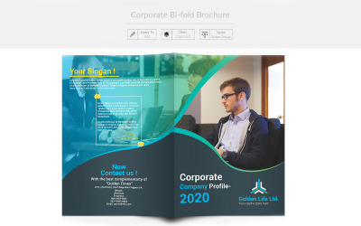 brochure bifold - Modello di identità aziendale