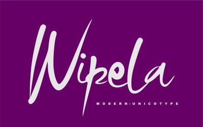 Wipela | Modern Unicotype typsnitt