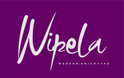 Wipela | Moderne Unicotype-Schriftart