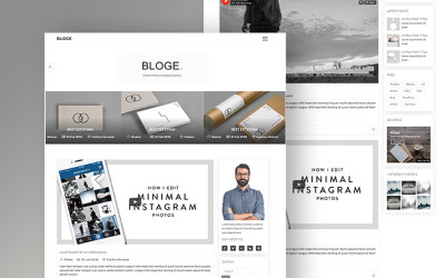 BLOG Minimalny szablon witryny do blogowania