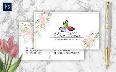 Business Сard for an Individual or Business - Corporate Identity Template