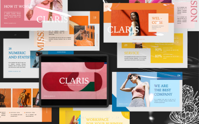 Claris Presentation - šablona Keynote