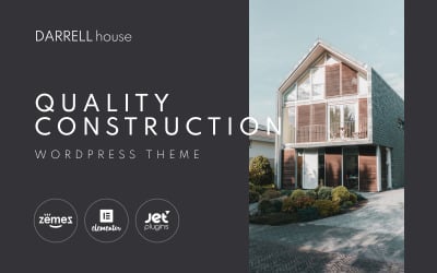 Darrell house - Tema WordPress di qualità per l&amp;#39;edilizia
