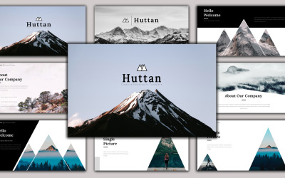Huttan - modelo de PowerPoint de negócios criativos