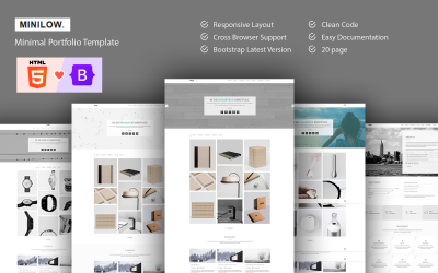 Minilow Creative Portfolio Bootstrap 5-sjabloon