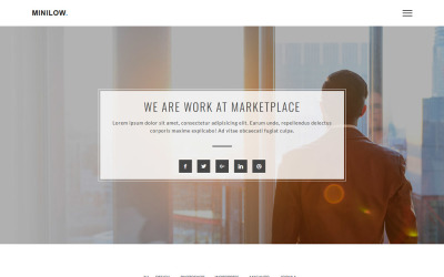 Plantilla de sitio web Minilow Creative Portfolio