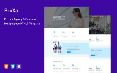 Proxa - Agency &amp;amp; Business Multipurpose Landing Page Template