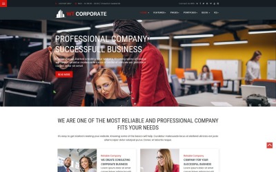 "WT Corporate Business" Responsive Joomla Template №100740