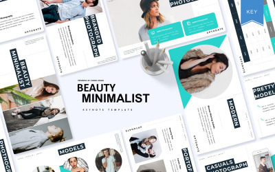 Beleza minimalista - modelo de apresentação