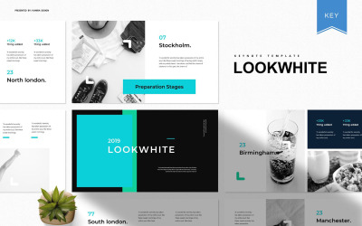 Lookwhite - шаблон Keynote