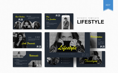 生活方式-主题演讲模板