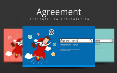Agreement PowerPoint Template PowerPoint sablon 100955