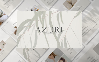 Modelo de apresentação do PowerPoint Azuri
