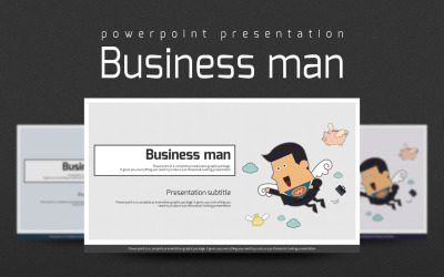 Biznesmen szablon PowerPoint