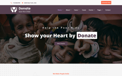 Darowizna — szablon HTML5 organizacji charytatywnejity