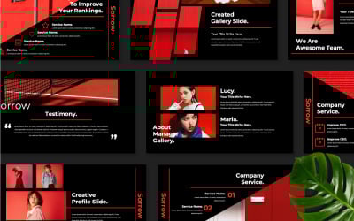 Modèle PowerPoint de présentation de chagrin