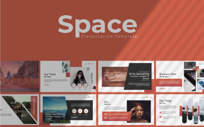 Modello PowerPoint di presentazione specifica per lo spazio