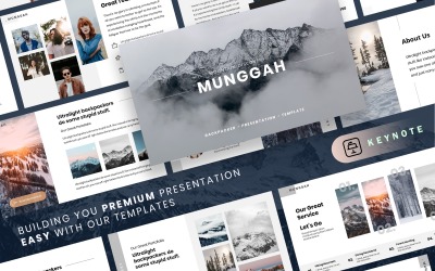 MUNGGAH - Outdoor Adventure - Keynote-sjabloon