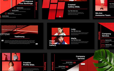 Plantilla de PowerPoint - presentación de dolor