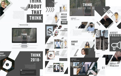 Plantilla de PowerPoint presentación THINK