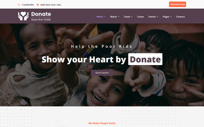 Пожертвовать - шаблон HTML5 для благотворительности
