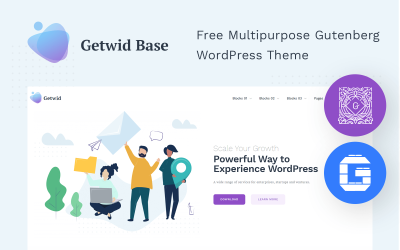 Tema Gutenberg gratuito para WordPress - Base Getwid