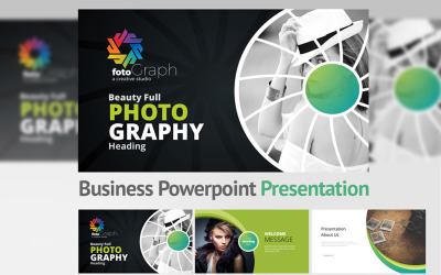 Modello di PowerPoint con grafica fotografica