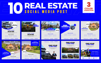 Real Estate 10 Social Media Template
