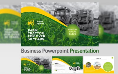 Gartenfarm Powerpoint-Vorlage