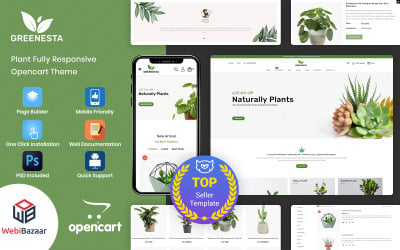 Greenesta Organic - Plantilla OpenCart para tienda de alimentos y abarrotes