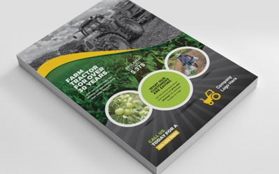 Kerti farm mezőgazdasági szórólap - Vállalati-azonosság sablon