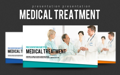 Medizinische Behandlung PowerPoint-Vorlage Treatment