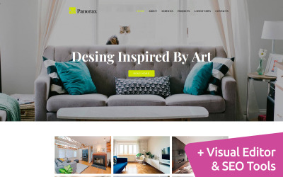 Responsywny szablon Moto CMS 3 Panorax - Interior Design #101278