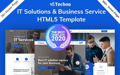 Techno-IT-oplossing en bedrijfsadvies HTML5-sjabloon