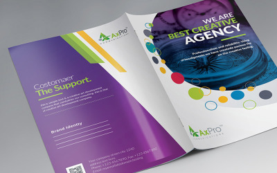 Axpro Brand Presentation Folder - Vorlage für Corporate Identity