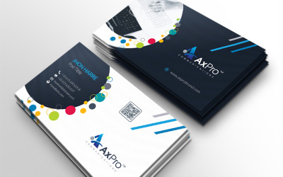 Carte de visite de marque Axpro - Modèle d&amp;#39;identité d&amp;#39;entreprise