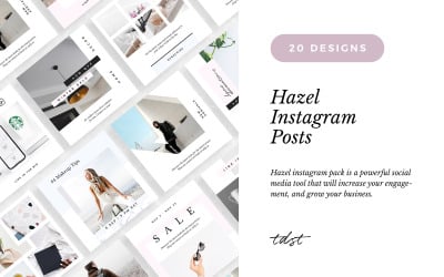 Hazel Instagram Pack Social Media Vorlage