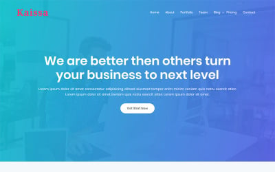 Kaissa - WordPress-tema för en sida Digital Agency