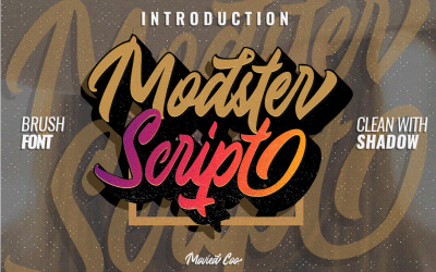 Курсивный шрифт Modster