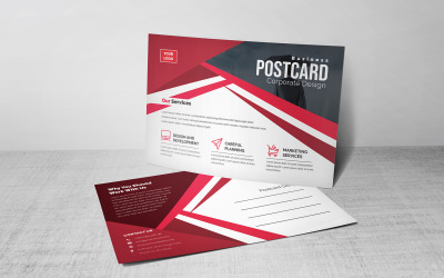 Moderne geometrische Postkarte - Corporate Identity Template