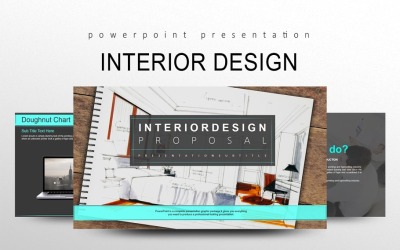 PowerPoint-Vorlage für Innenarchitektur