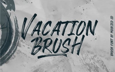 VACATION BRUSH betűtípus